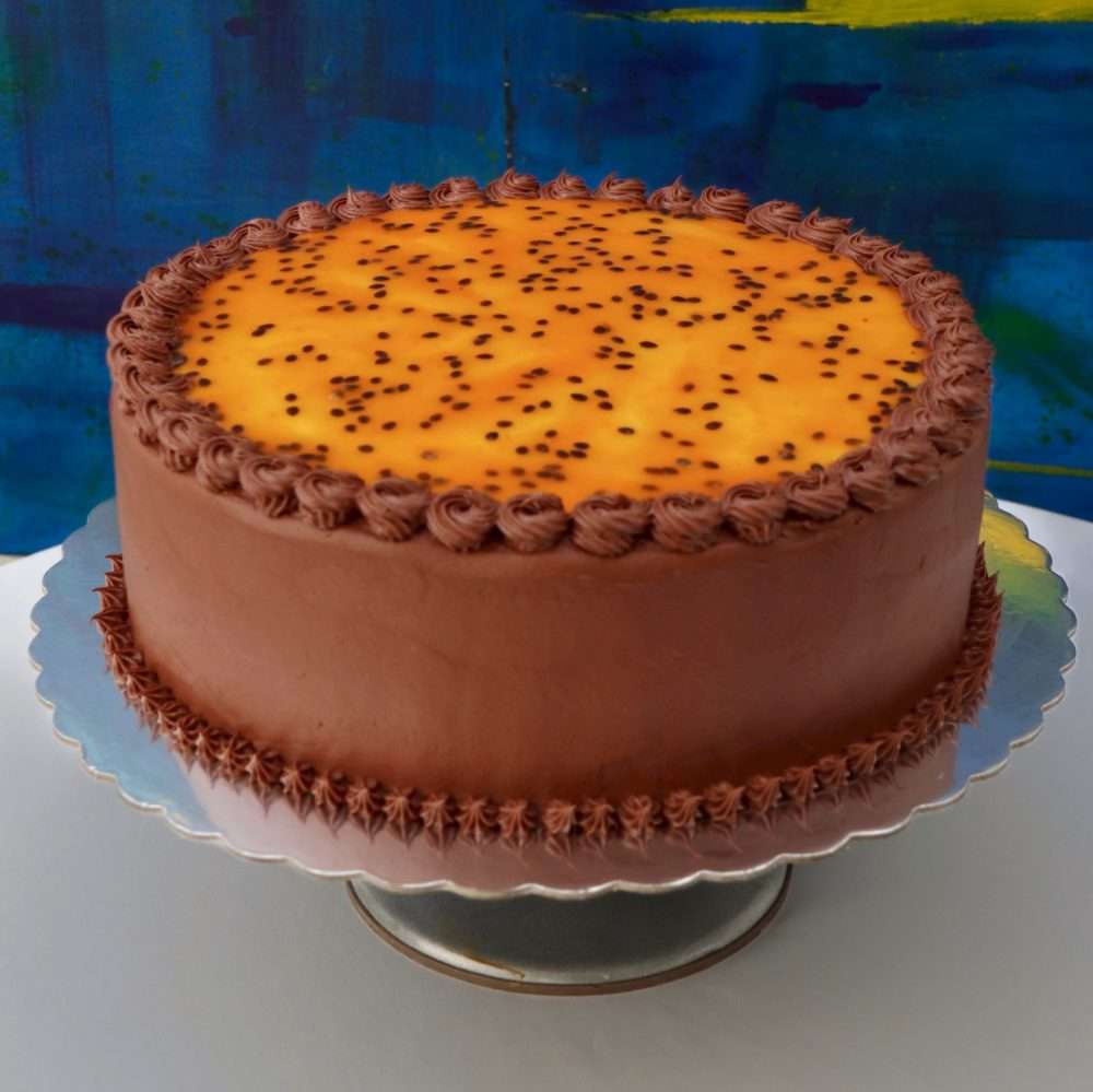 Torta de chocomaracuyá