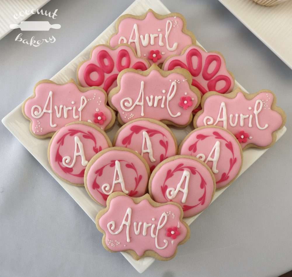 Galletas glaseadas para cumpleaños