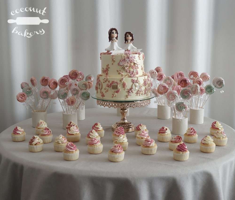 Bautizo para hermanas en dusty rose