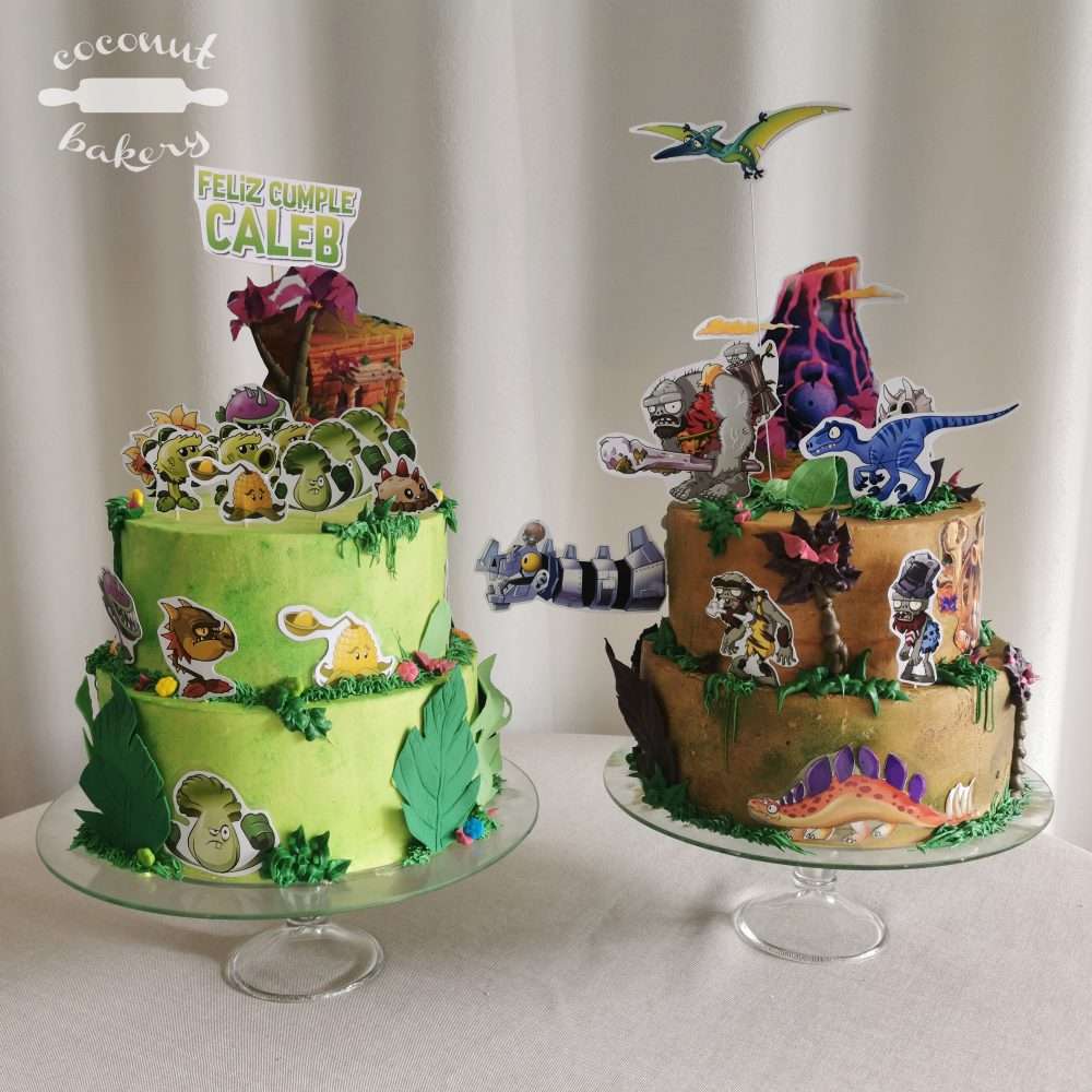 Torta Plantas vrs zombies en el mundo jurásico