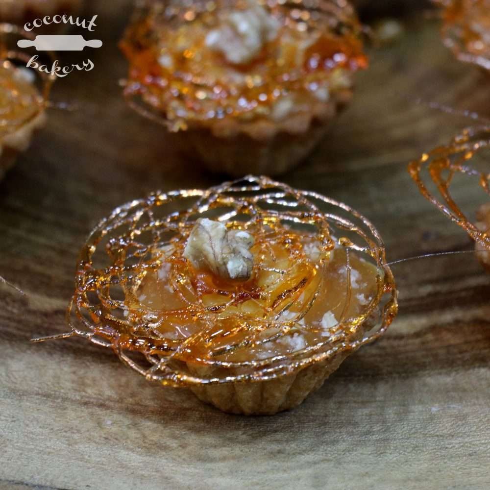 Tartaleta de caramelo y nuez