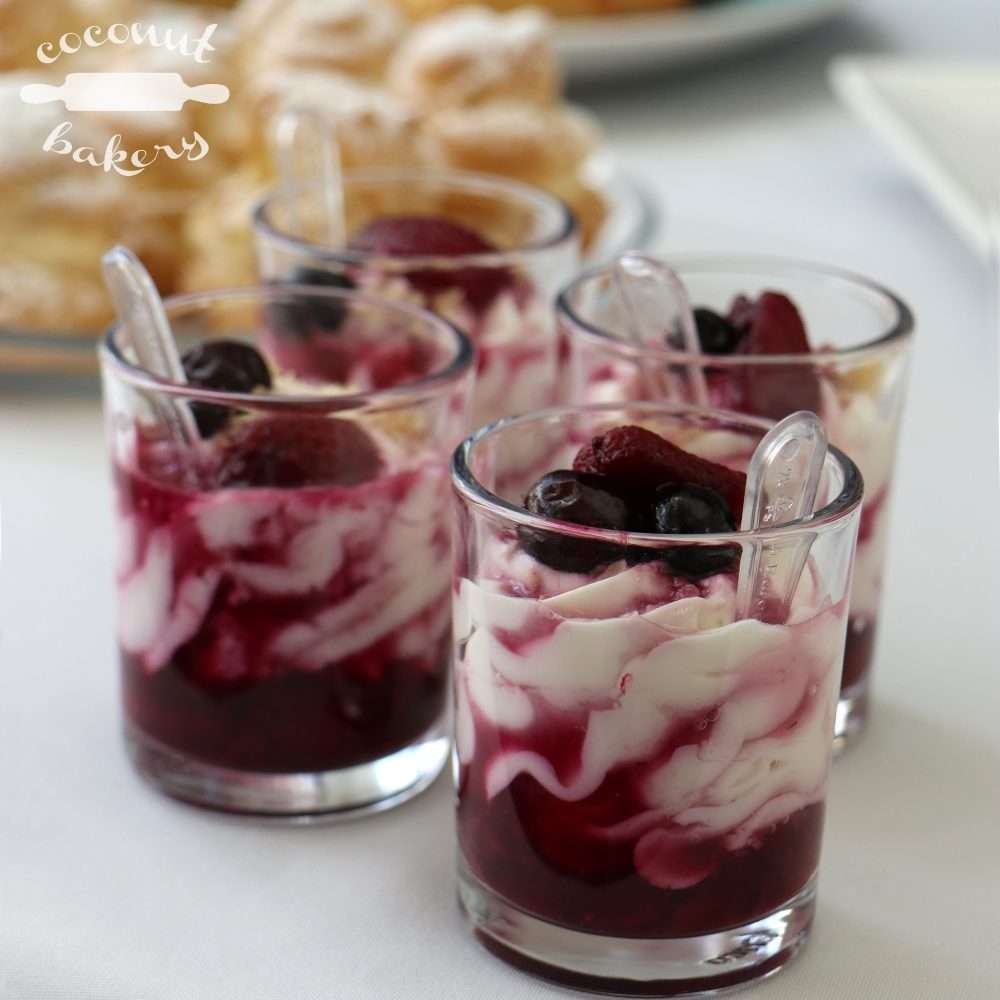 Vasito o shooters de frutos rojos