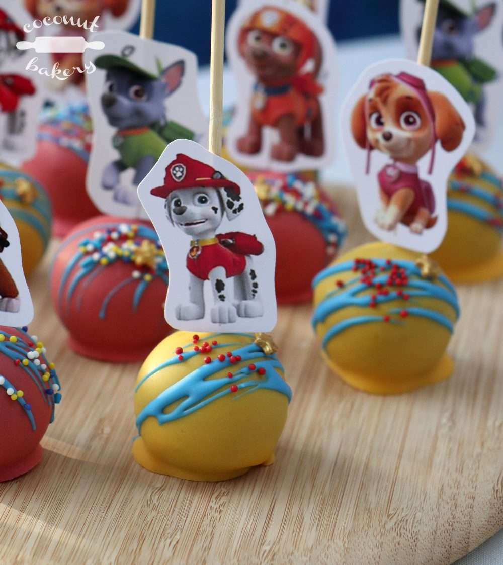 Cakepops personalizados con imagen de papel