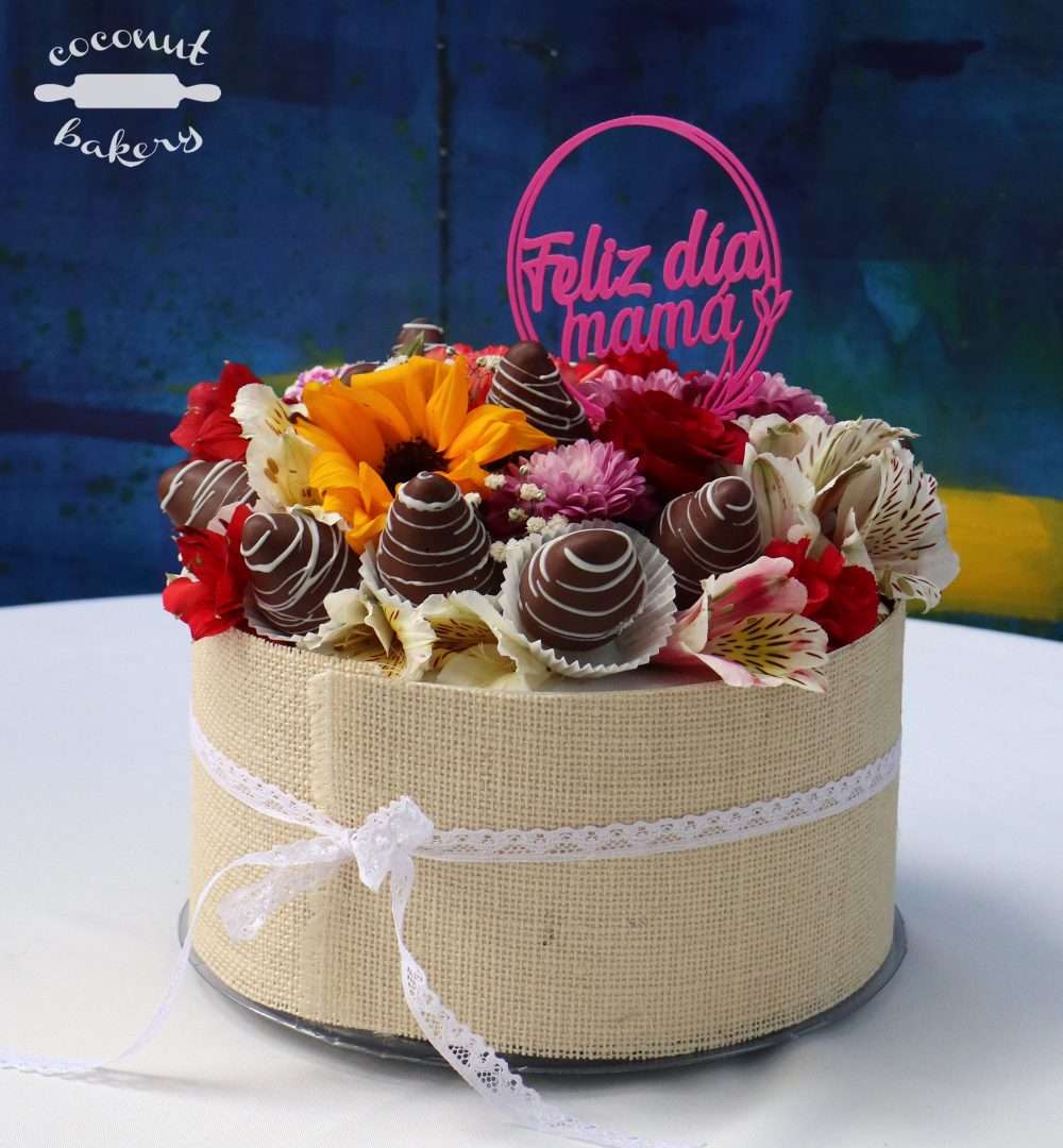 Caja sorpresa multicolor para el día de la madre